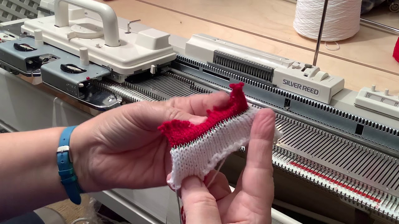 Machine Knitting - Casting on Techniques - Part 2 of 2 - Closed cast on