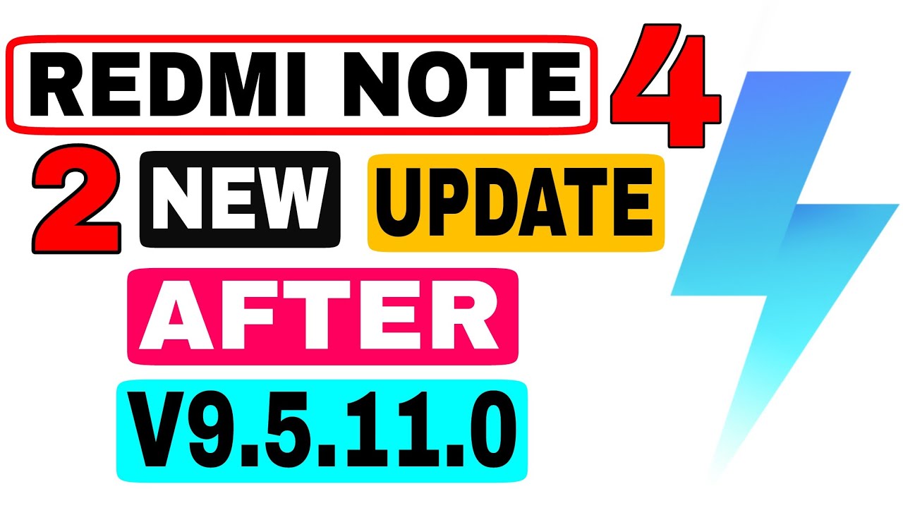 Redmi Note 4 | 2(TWO) NEW UPDATES After V9.5.11.0 (V9.6.9 & V3.2.10i)