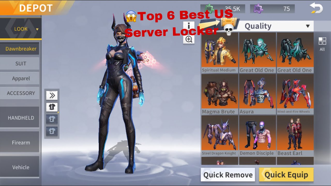 Creative Destruction US Server Top 6 Most Stacked Accounts You Will Ever See