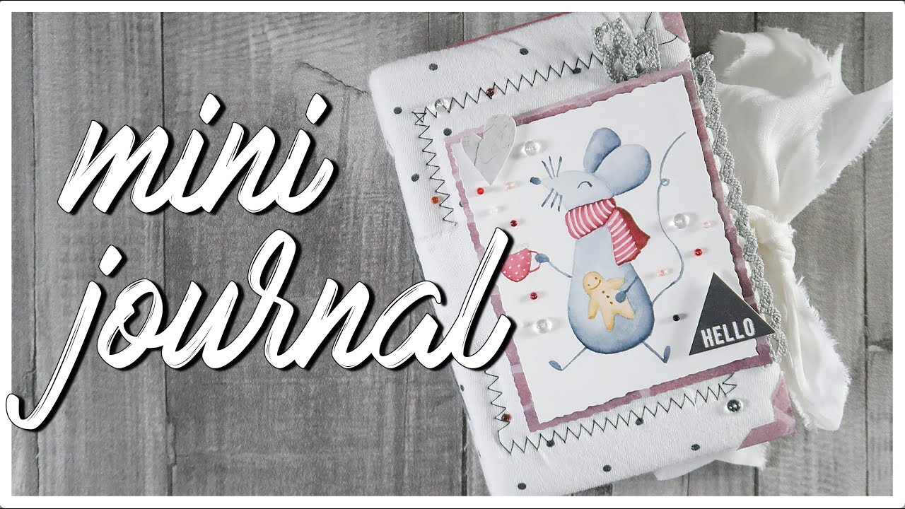 Mini JOURNAL ACOLCHADO reciclando TELA ⭐️ Digistamp y colección digital LAURA INGUZ