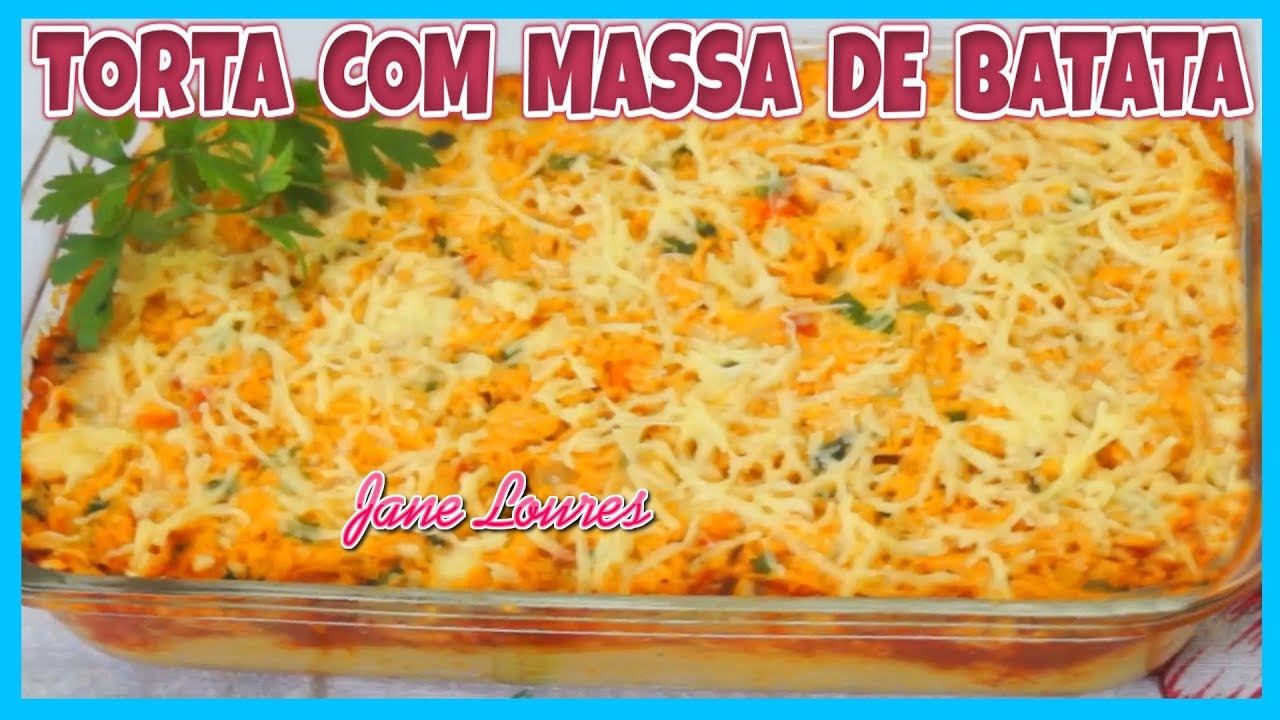 TORTA COM MASSA DE BATATA (MUITO SABOROSA MESMO!!!)