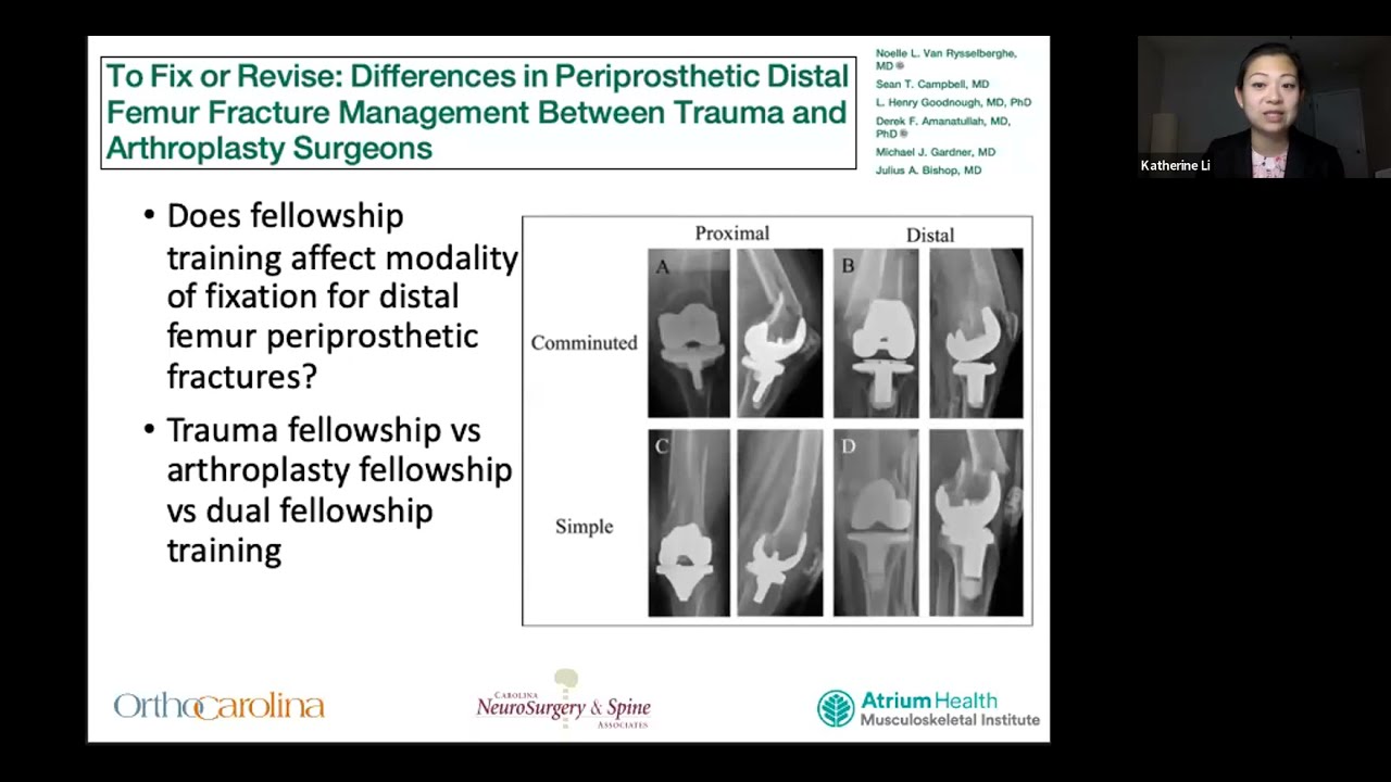 Periprosthetic Fractures Around the Knee   K Li