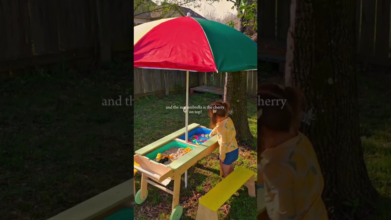 Our 3-in-1 Sensory Table for Endless Play 🌿 | Montessori-Inspired Outdoor Fun
