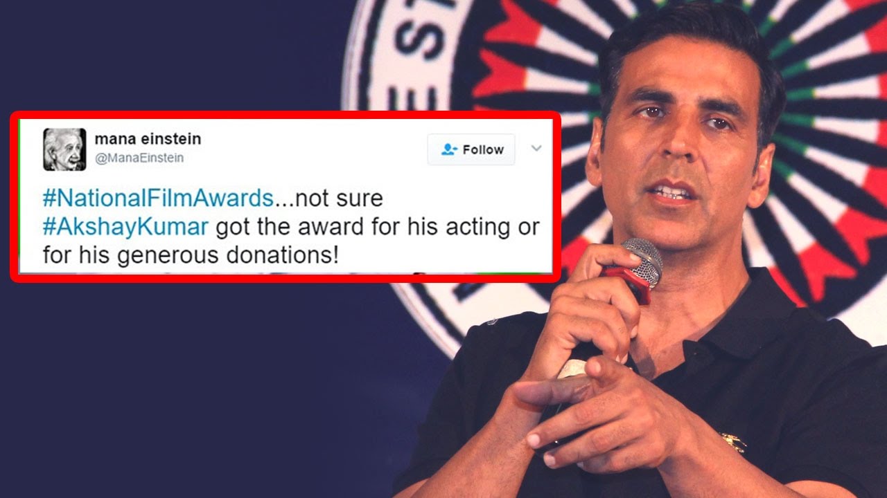 Akshay Kumar's BEST reply to trolls after winning National Award!