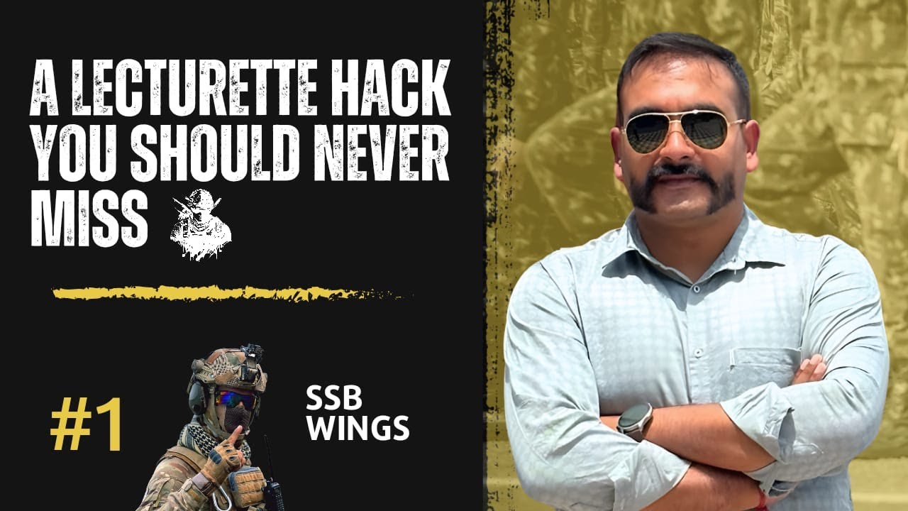 Hacks for Lecturette in SSB Interview | NDA SSB | CDS | SSB GTO TASK |