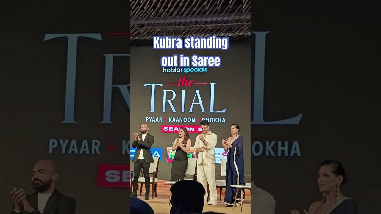 Kubra Sait Standing out in Saree at The Trial Web series Launch #kubbrasait