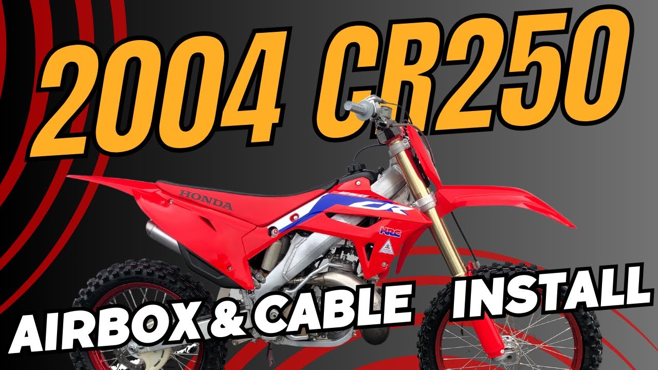 Ремонт и установка троса воздушного фильтра Honda CR250 2004 года выпуска. Сборка и восстановление.