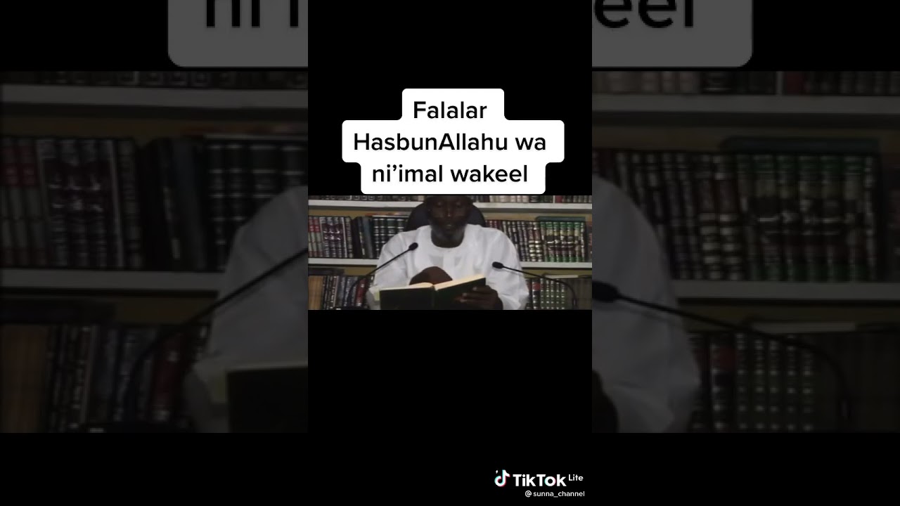 Falalar Hasbinallahu Wani'imal Wakeel Daga bakin Dr. Albani Zaria