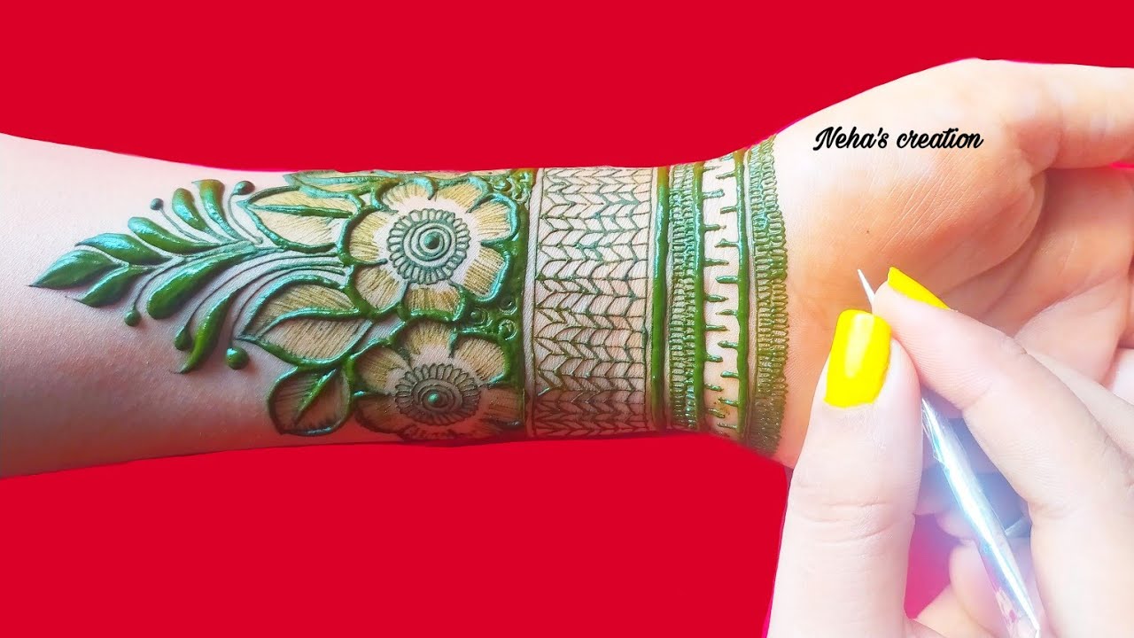 Latest stylish half hand bridal mehndi design l 2020 henna design for hand ll Neha's creation henna