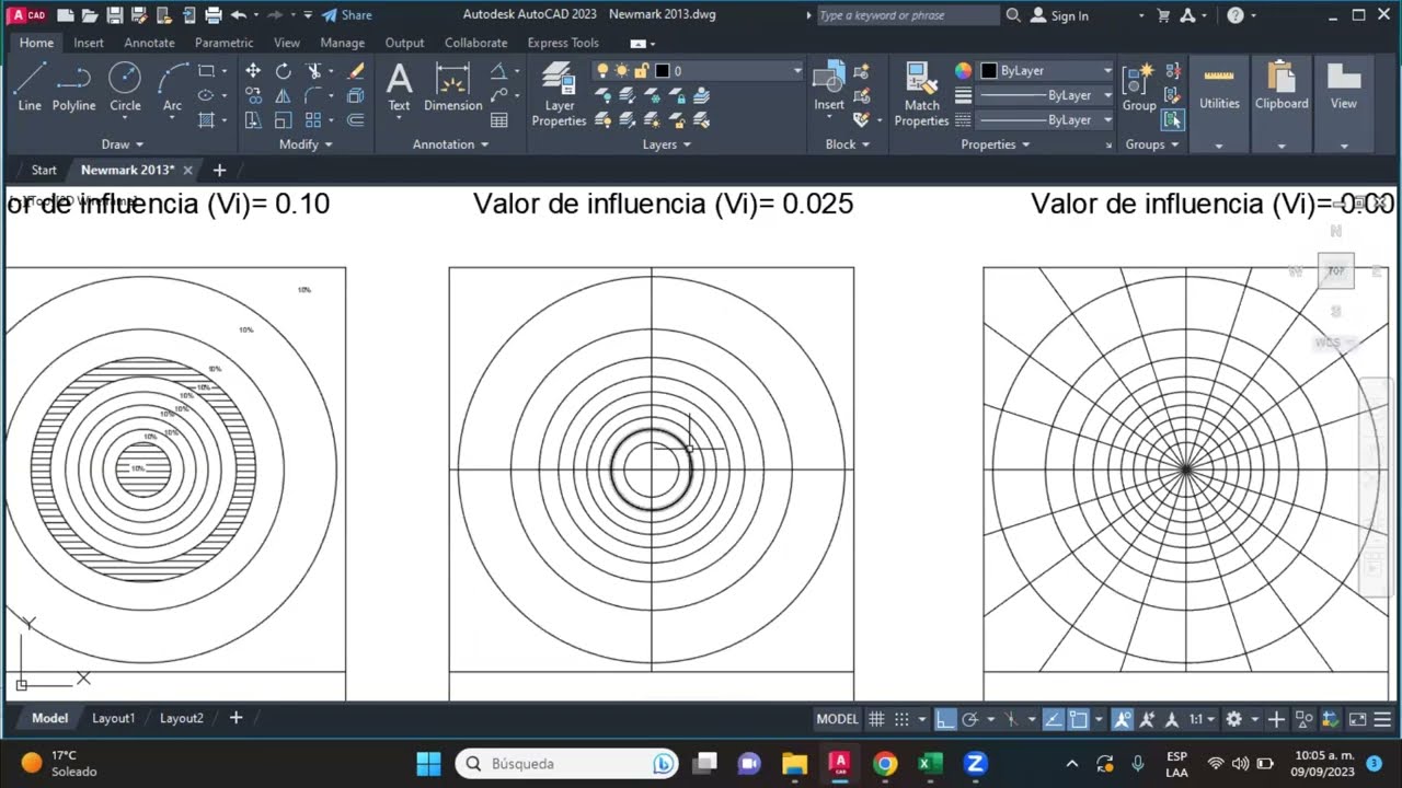 Clase construcción de Carta de Newmark. Video 2 de 2.
