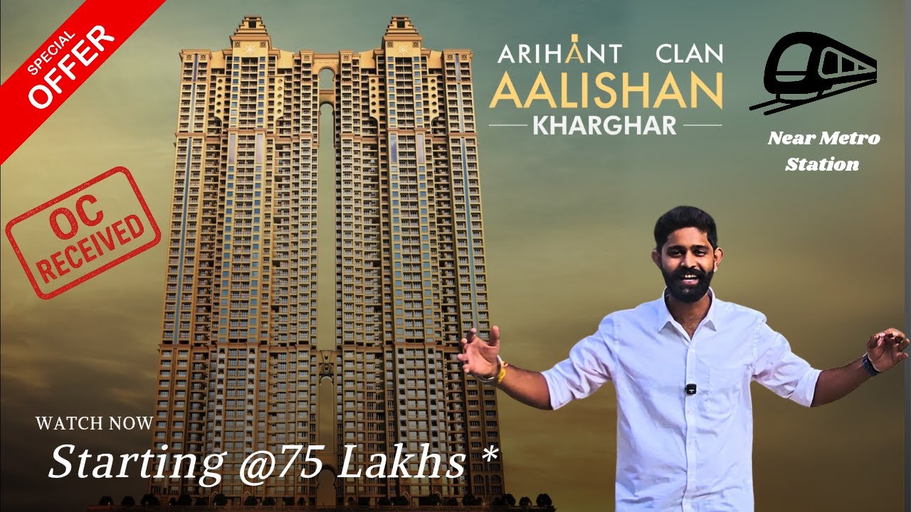 Arihant Clan Alishan–Tallest Tower in Navi Mumbai | Ready to Move Homes in Kharghar Studio,2&3 Bhk