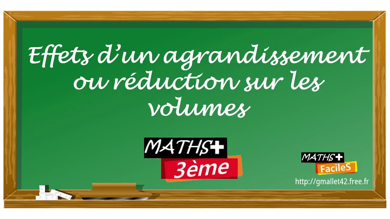 Effet agrandissement réduction sur les volumes