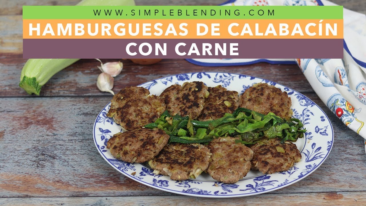 HAMBURGUESAS DE CALABACÍN CON CARNE | Tortitas de calabacín con carne | Filete ruso de calabacín