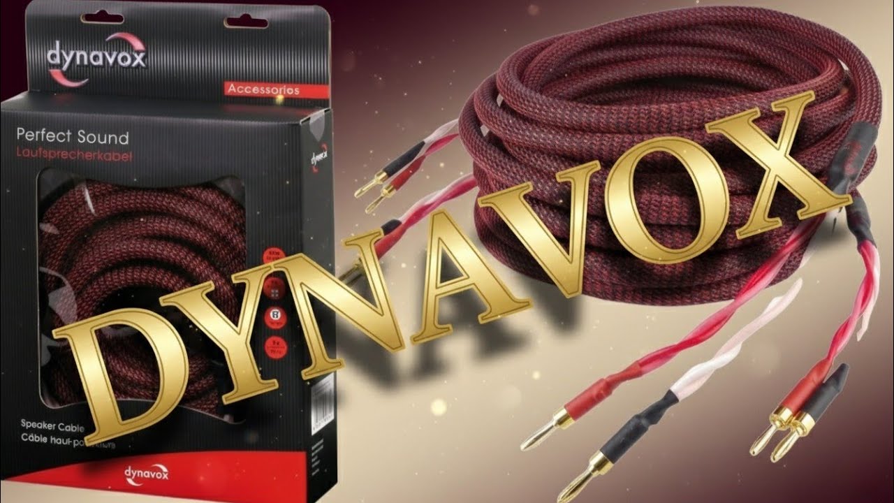 Dynavox - Perfect Sound -Lautsprecherkabel – OFC 99,99 % Kupfer | Ehrlicher Klang | Ab 50,-€ /Paar