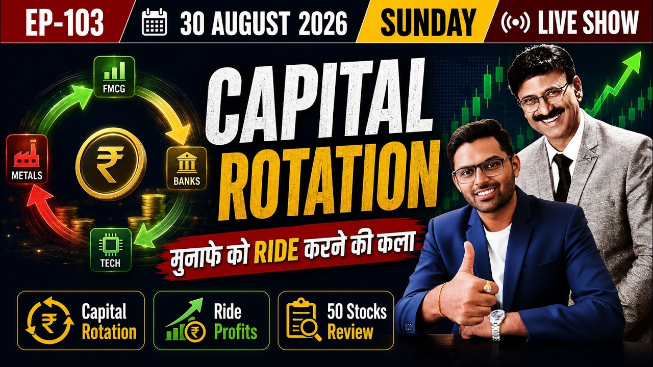🔴 LIVE | Market Gira Nahi, Phir Bhi LOSS Kyun? | Capital Rotation + Profitable Trades | Ep. 103