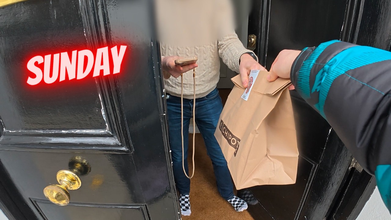 Delivering to Hungover Londoners on a Sunday - Rider POV