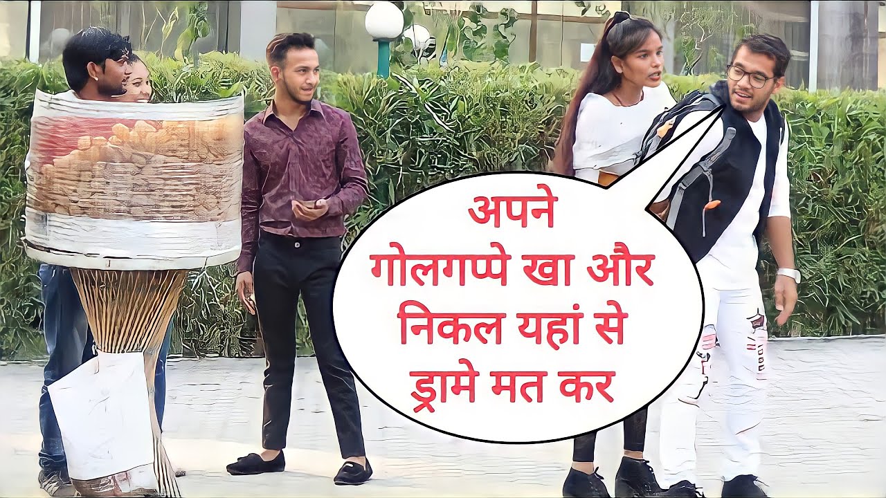 Apna Golgappa Kha Or Nikal Yhan Se Prank On Cute Couple In Uttrakhand By Basant Jangra With Twist