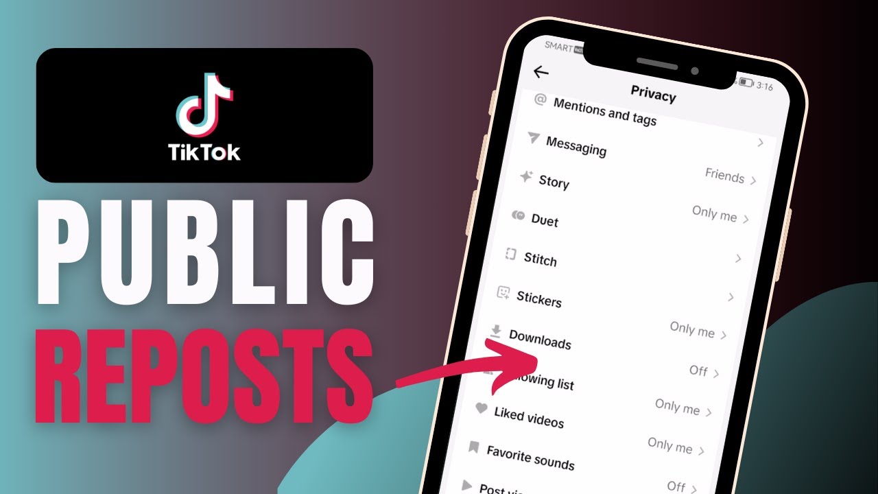 Как сделать репосты публичными в TikTok — полное руководство