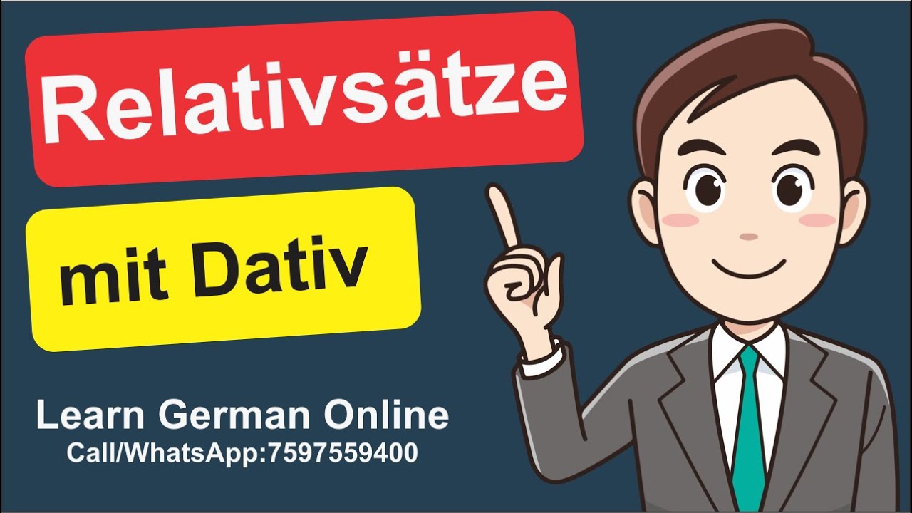 Relative mit dative | German Grammar in Hindi | Relativpronomen im Dativ | German for beginners | A2
