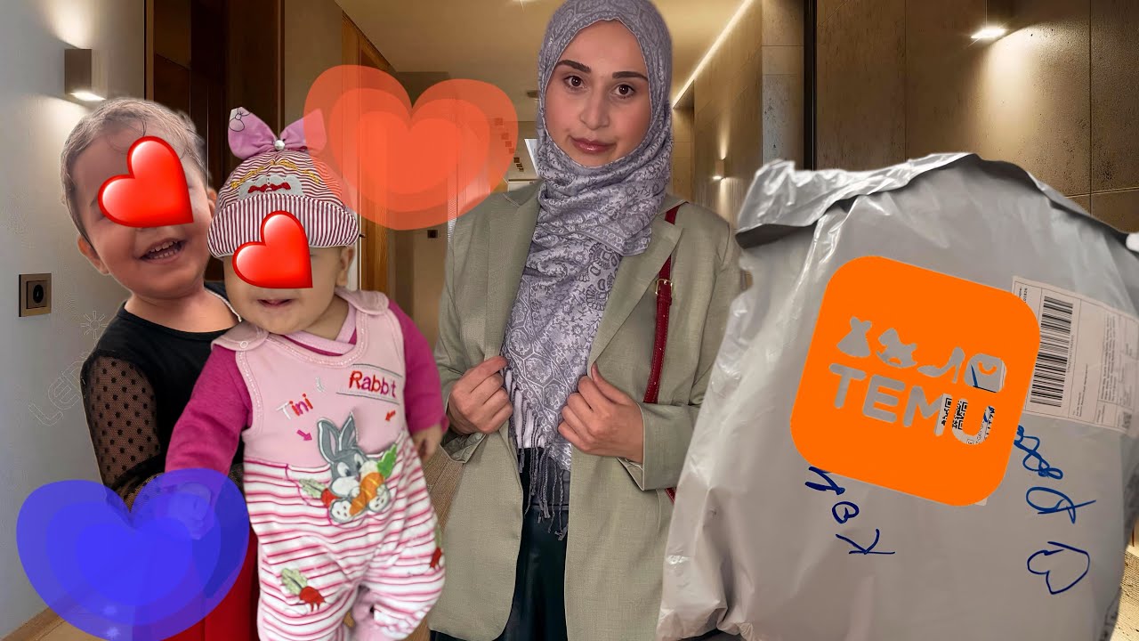 Qizlarımla Böyük  TEMU baglaması açdıq🤓👌✨