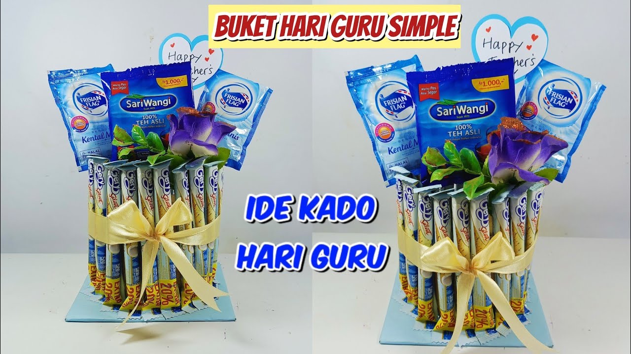 IDE KADO HARI GURU DARI SNACK MUDAH / Membuat Kado hari Guru yang Mudah / Teachers day gift ideas