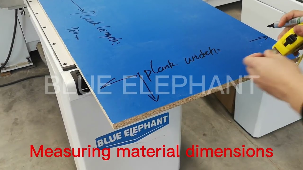 Computer Beam Saw Machine Cutting  Demonstration