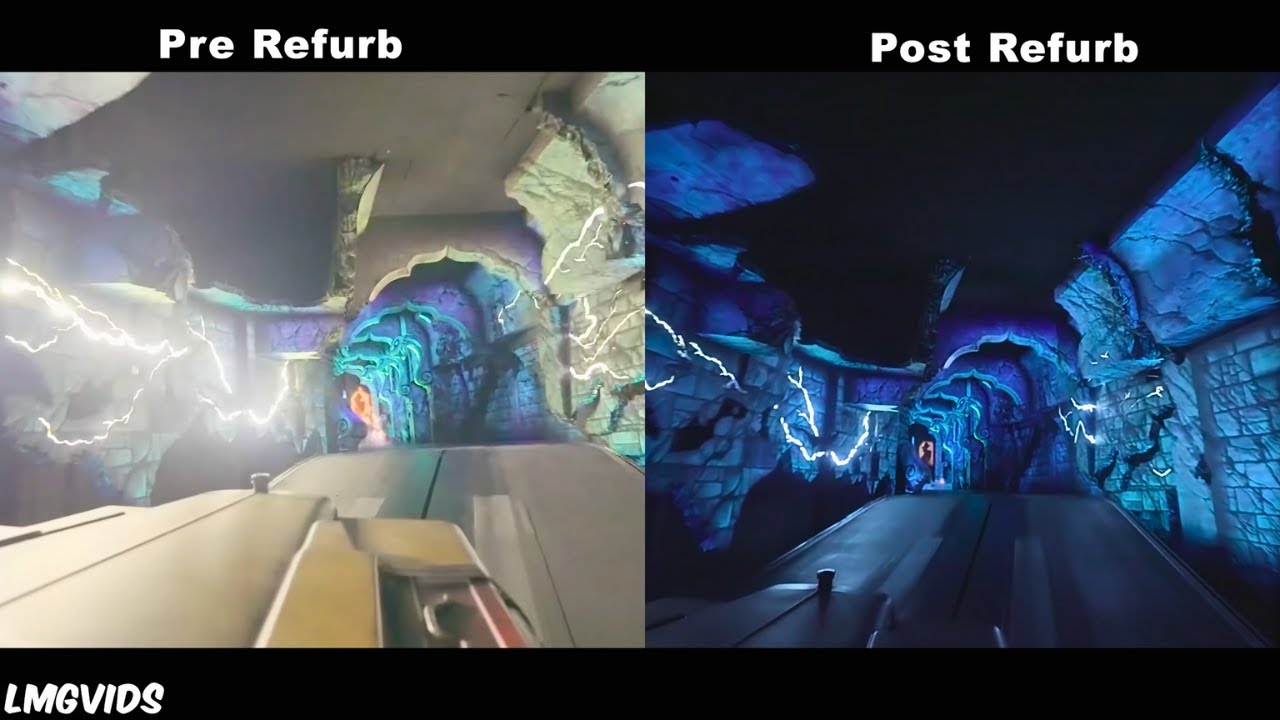Indiana Jones Adventure - Pre vs Post Refurb - Disneyland Park, California | 4K 60FPS