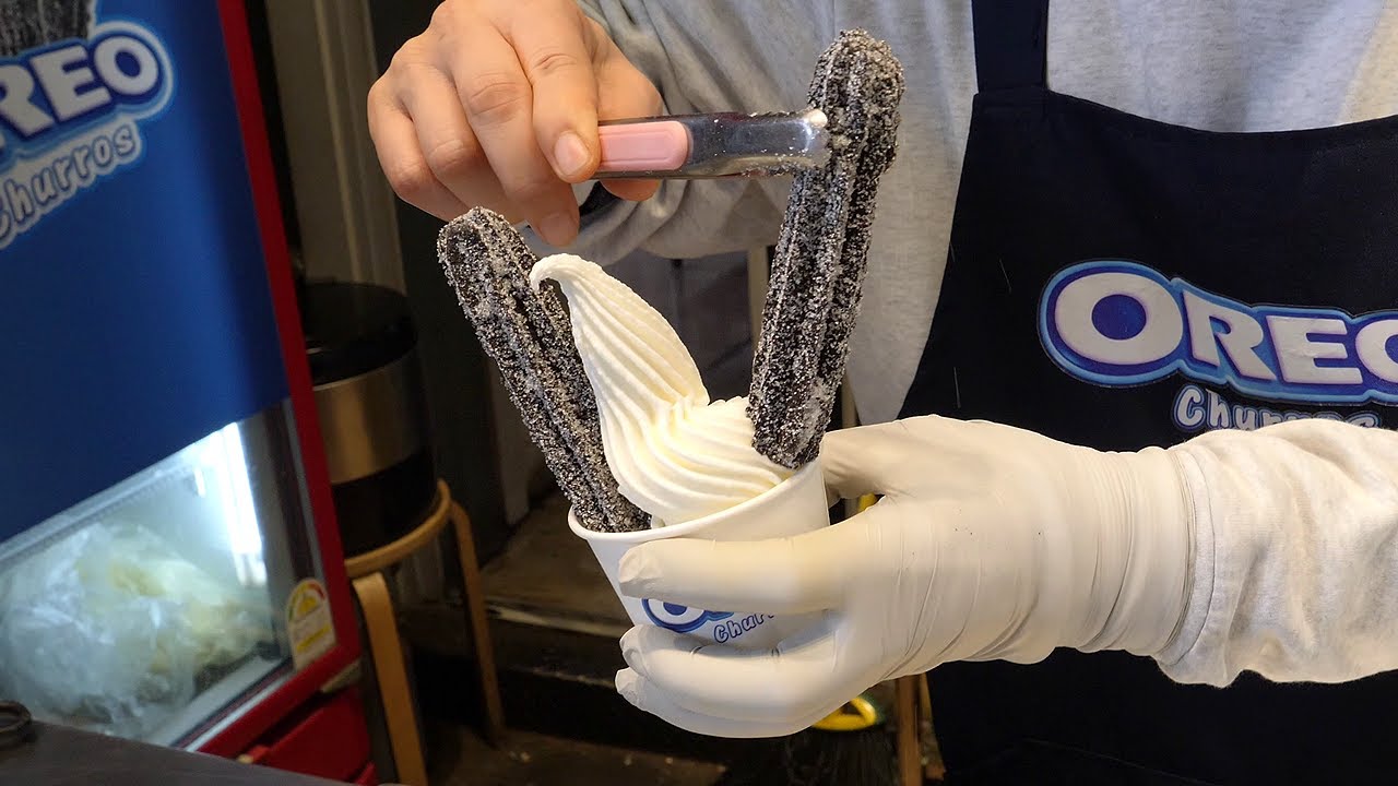 oreo churros icecream / korean street food