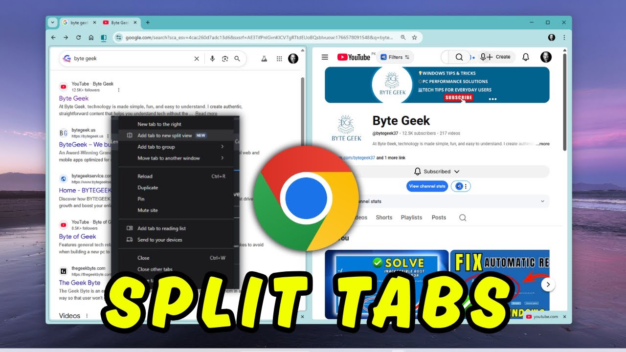 Как разделить вкладки в Chrome | Самая крутая новая функция, которую стоит попробовать!