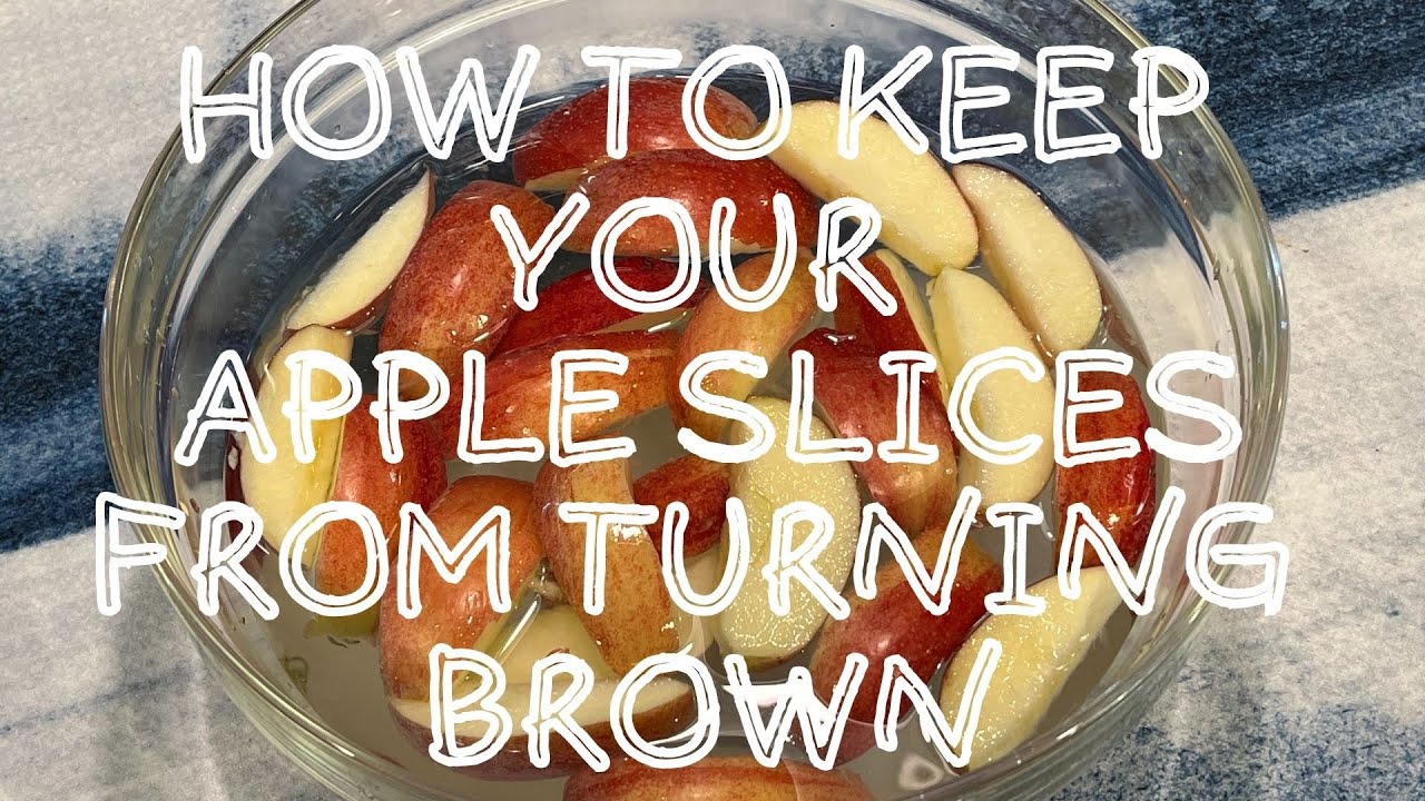 How to keep apple slices from browning #apple #kitchenhacks