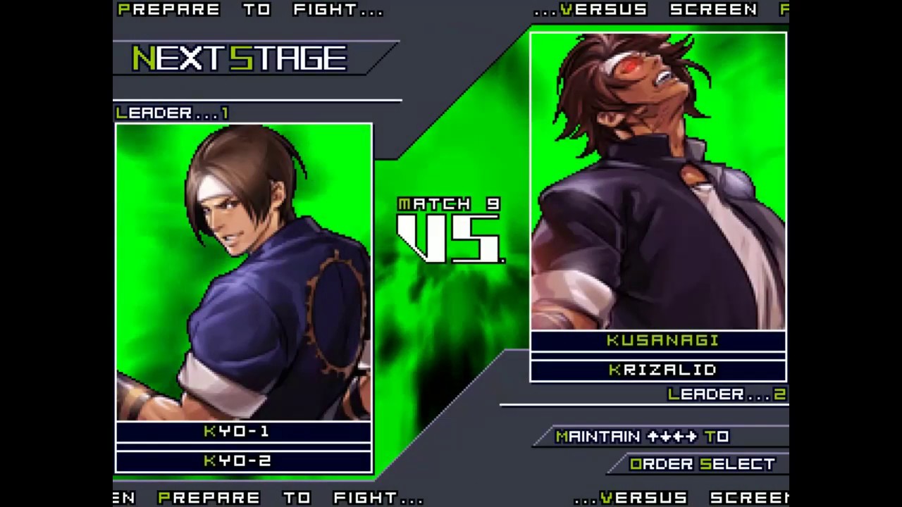 KOF Memorial SP. Edition -  Kyo-1 & Kyo-2 Team Play