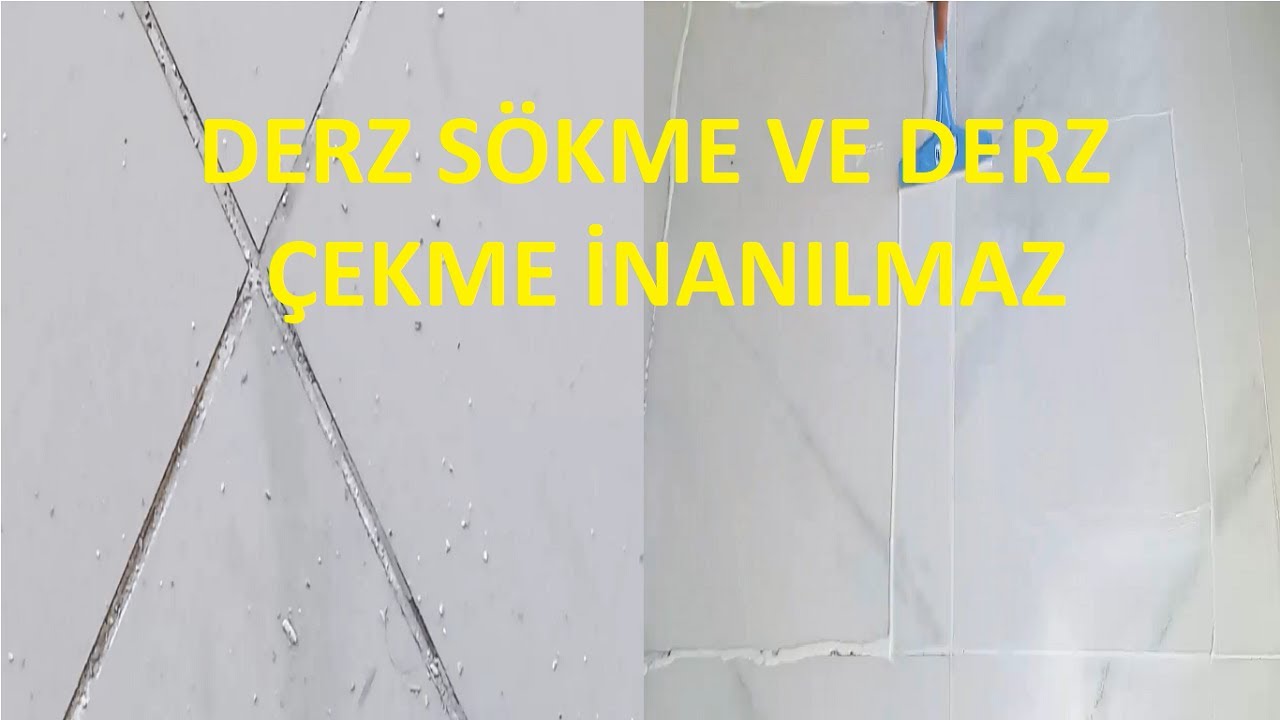 Derz Sökme ve Derz Çekme / İnanılmaz Yöntem / Herkes Derz Temizleyip Derz Çekebilecek