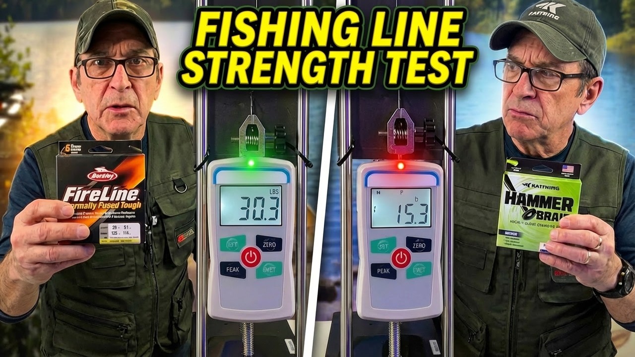 Braided Fishing Line Strength Test Berkley vs Kastking!!