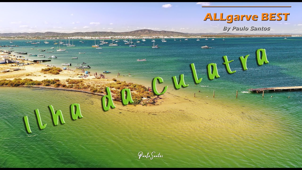Ilha da Culatra, Ria Formosa, Algarve, Portugal by drone