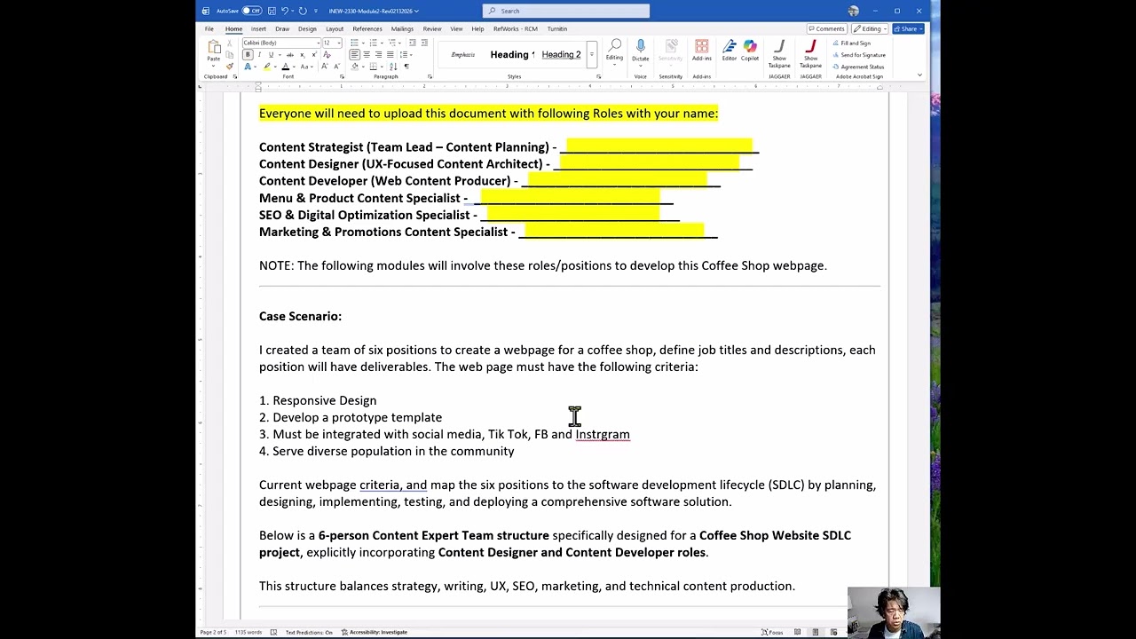 INEW 2334 - Module 2 - Software Development LifeCycle