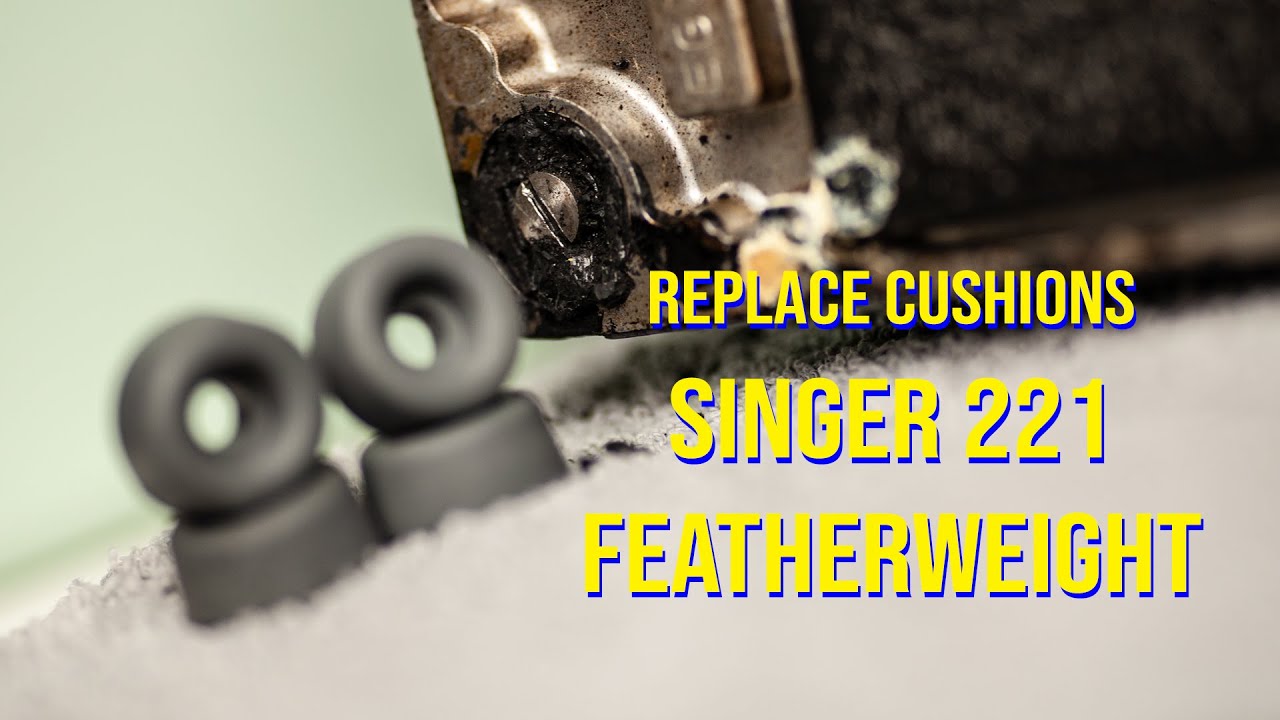 Replace feet/ cushions on a Singer model 221 & 222 Featherweight