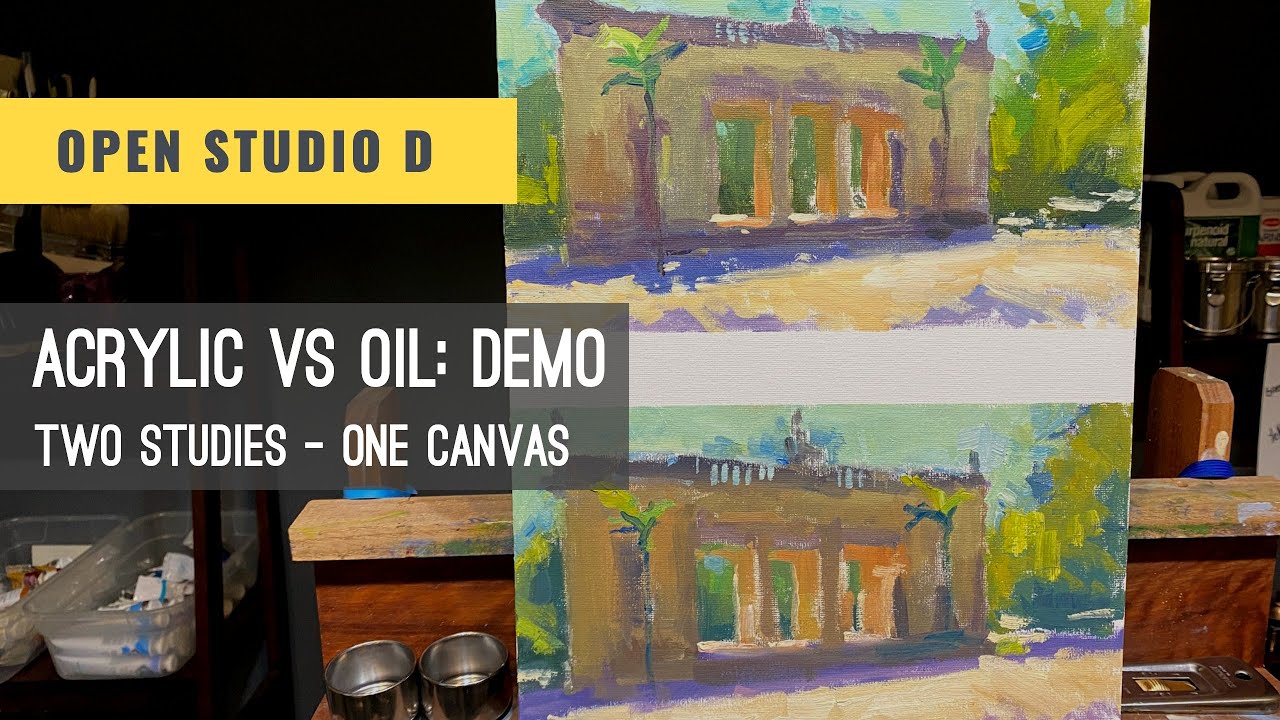 Acrylic vs Oil. Painting Demo with Vlad Duchev