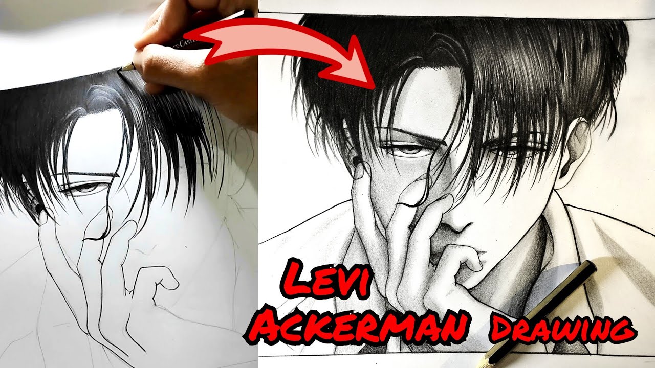 Drawing Levi Ackerman in a Different Style || Attack On Titan #anime #art #drawing