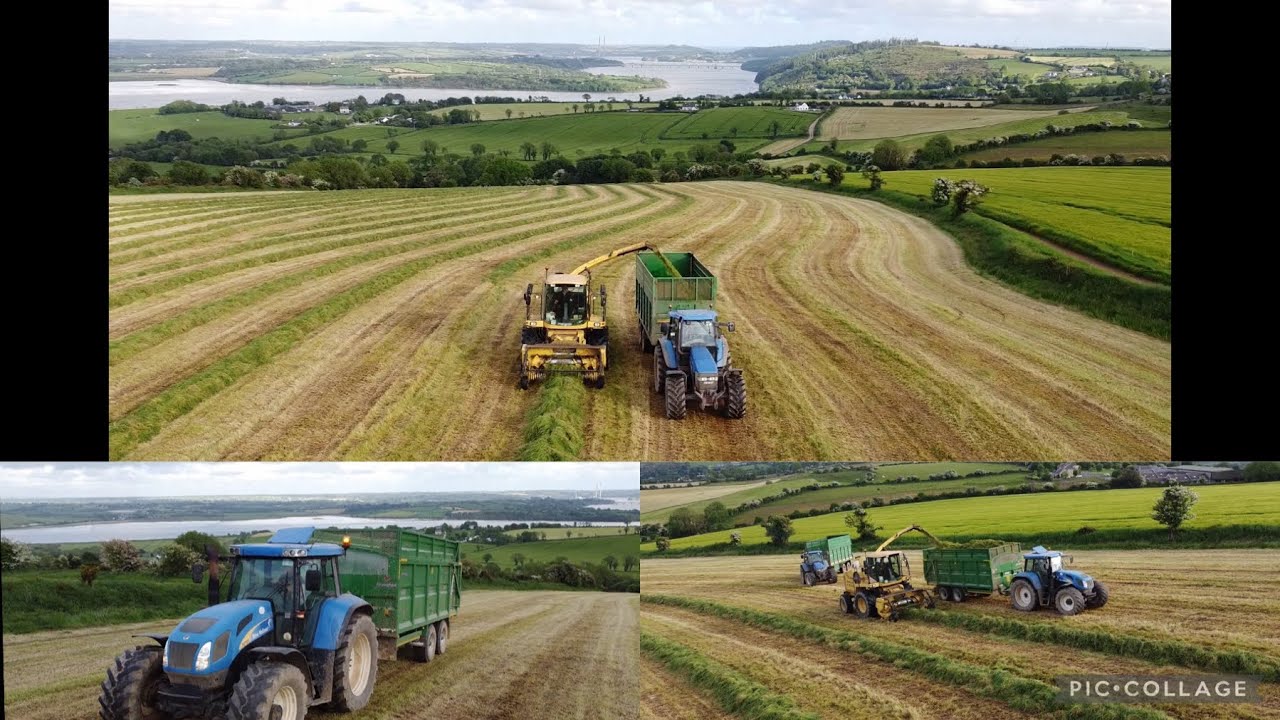 SILAGE 2021 ~ with Slieverue agri . Using ~ NEW HOLLAND FX58