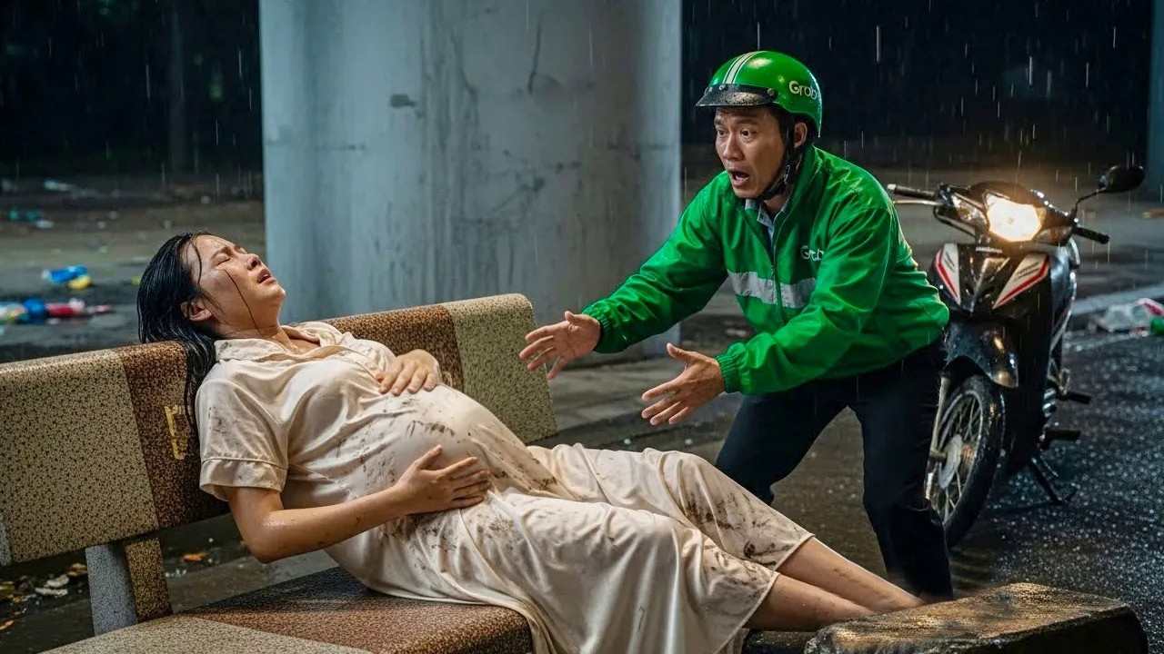 Trú Mưa Dưới Gầm Cầu, Anh Xe Ôm Cứu Giúp Thai Phụ Giữa Đêm Lạnh, Không Ngờ Là Nữ Tỷ Phú Bị Hãm Hại