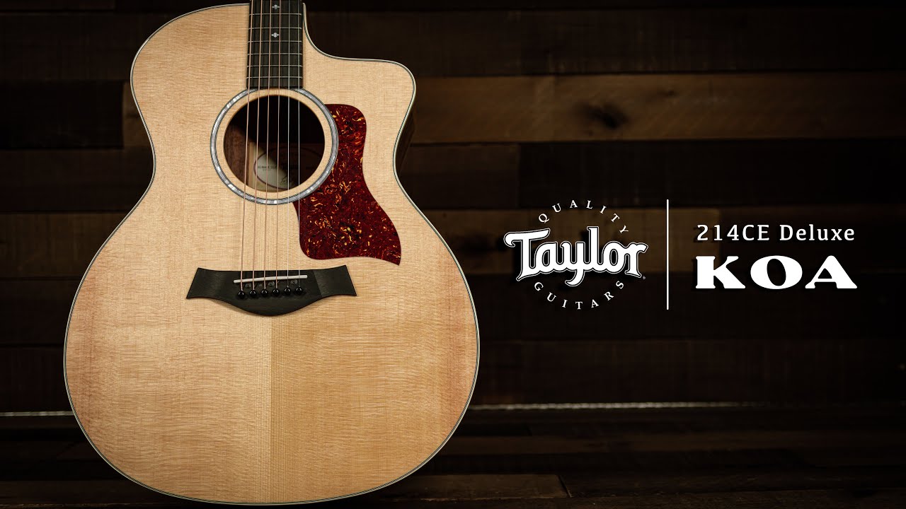 Sims Music - Taylor 214CE Deluxe Natural Sitka with Koa Back and Sides - Demo