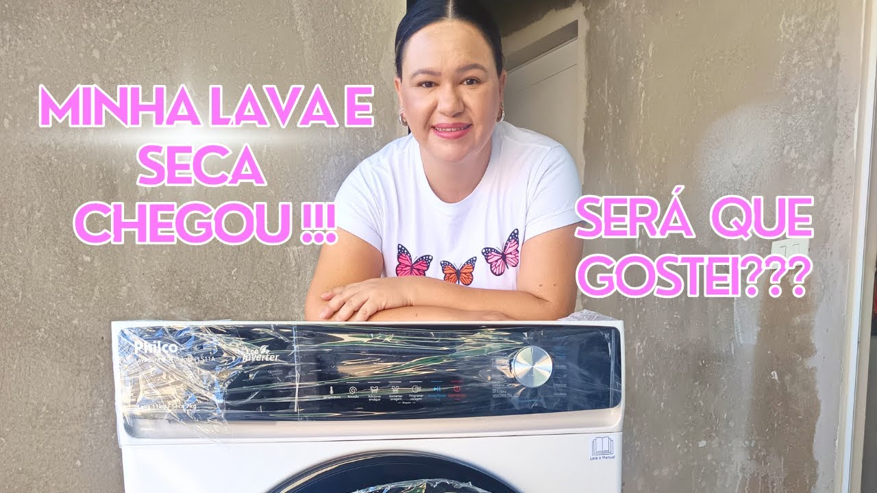MINHA LAVA E SECA CHEGOU!!!