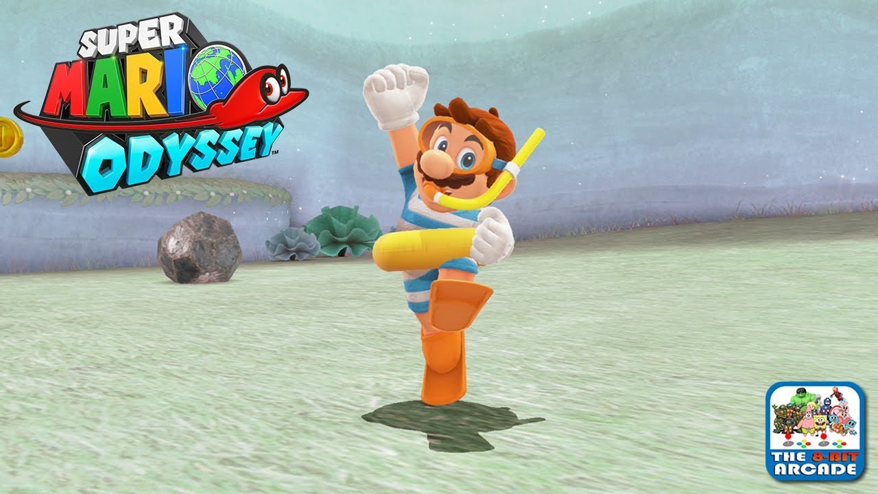 Super Mario Odyssey - Swimming Through Lake Kingdom (Nintendo Switch Gameplay)