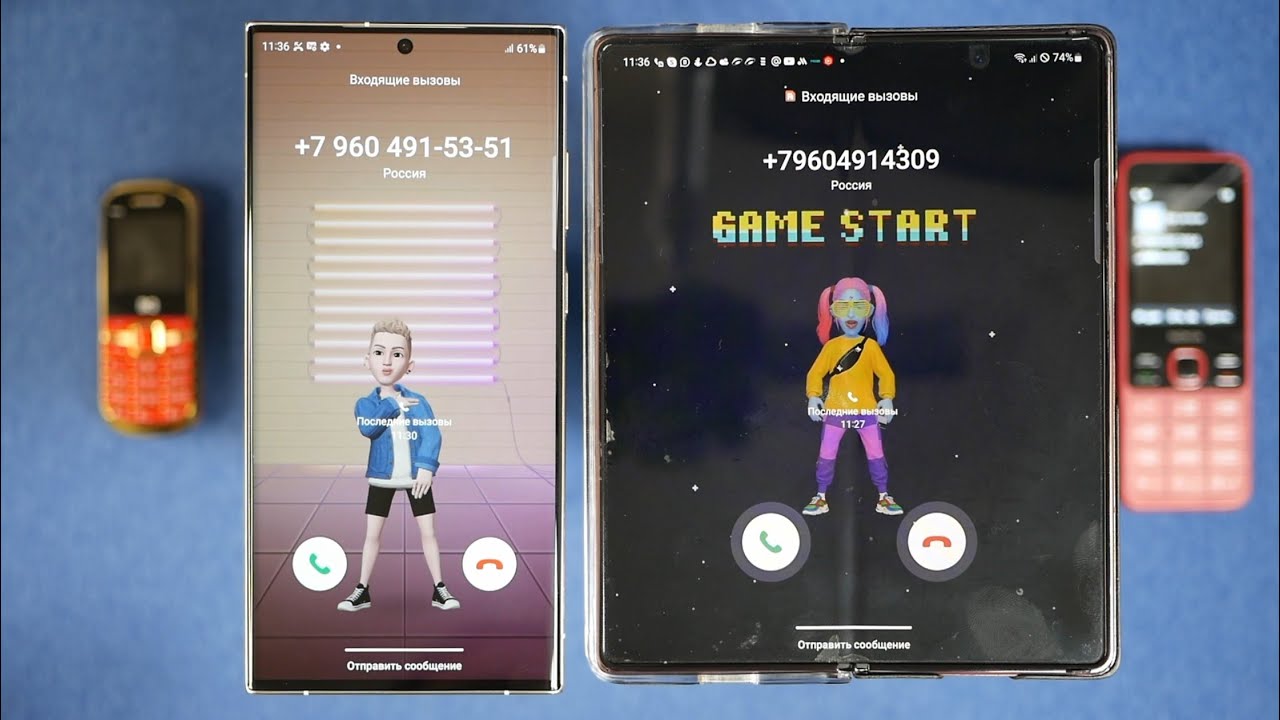 QUAD INCOMING CALL SAMSUNG S23 ULTRA VS GALAXY Z FOLD 2 + NOKIA 150 & BQ NANO OUTGOING CALL