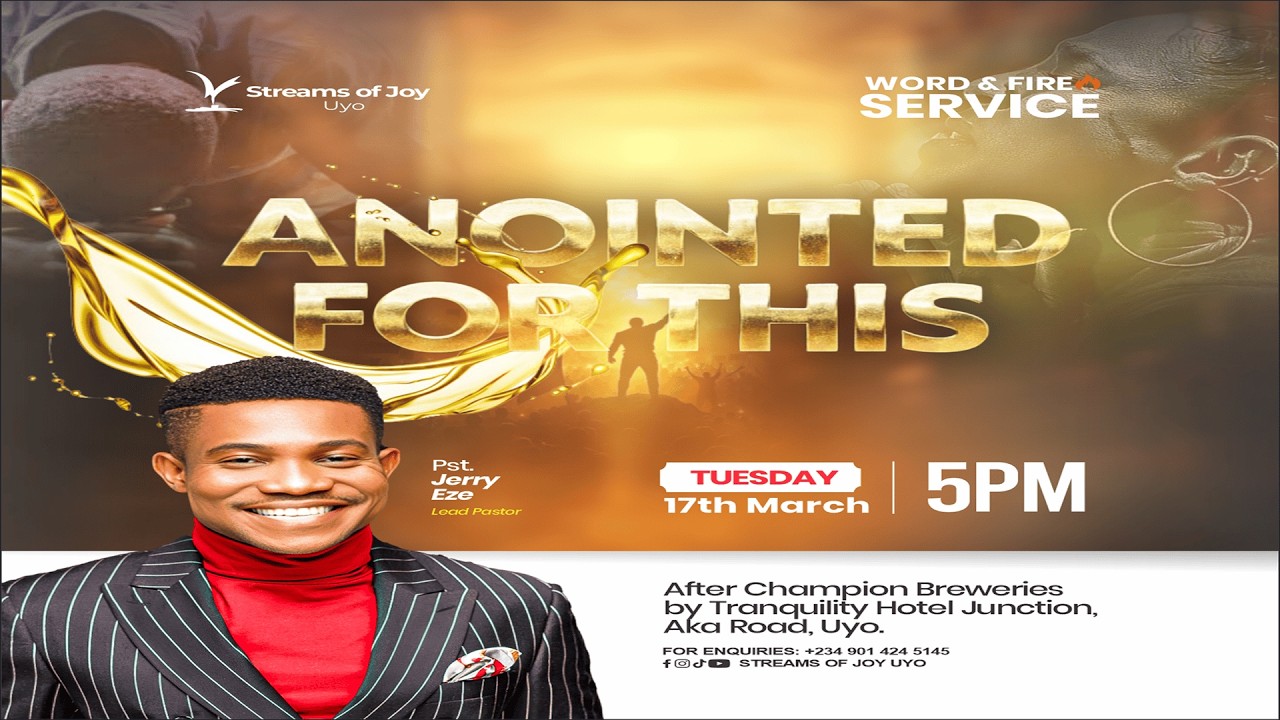 ANOINTED FOR THIS || WORD AND FIRE SERVICE || 17TH MARCH 2026