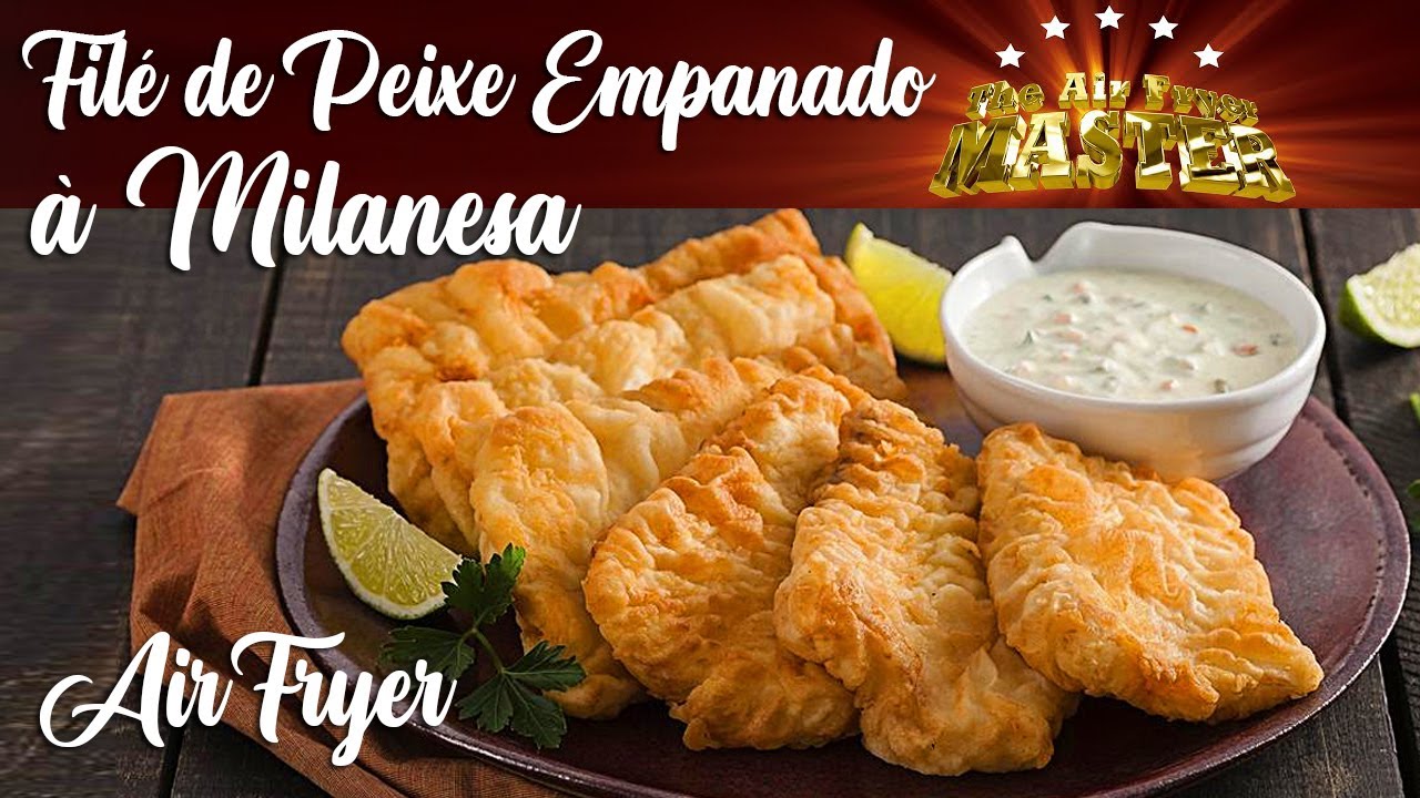 Filé de Peixe Empanado na Air Fryer à Milanesa