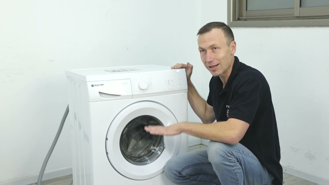 שימוש מכונת כביסה