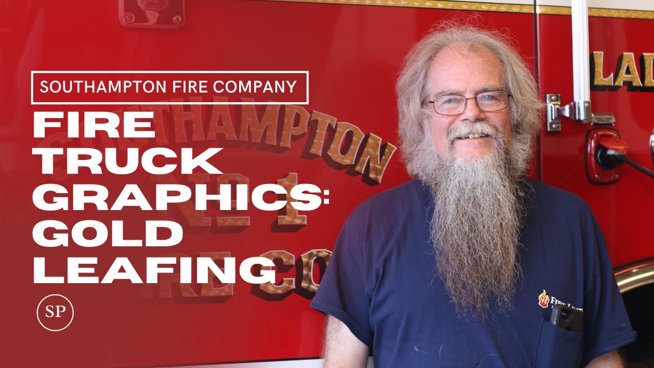 Gold Leafing Fire Trucks | Dan Z Lettering