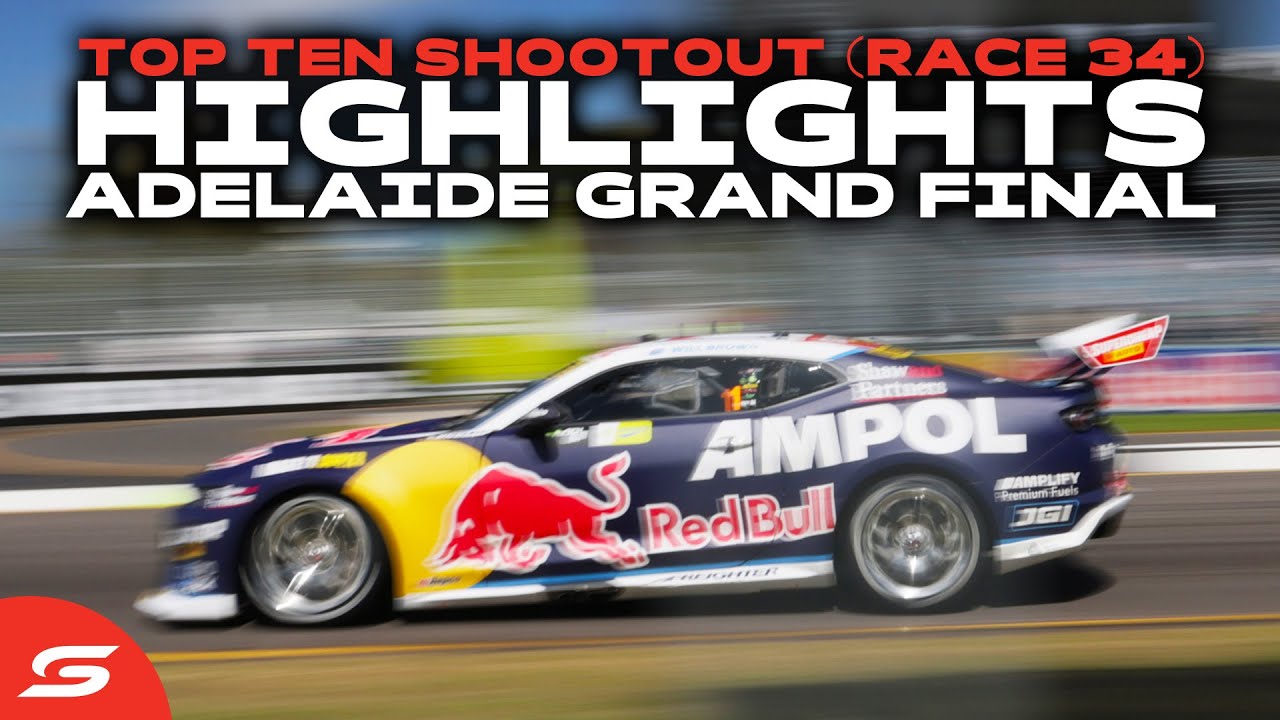 Top Ten Shootout (Race 34) Highlights - bp Adelaide Grand Final | 2025 Supercars Championship