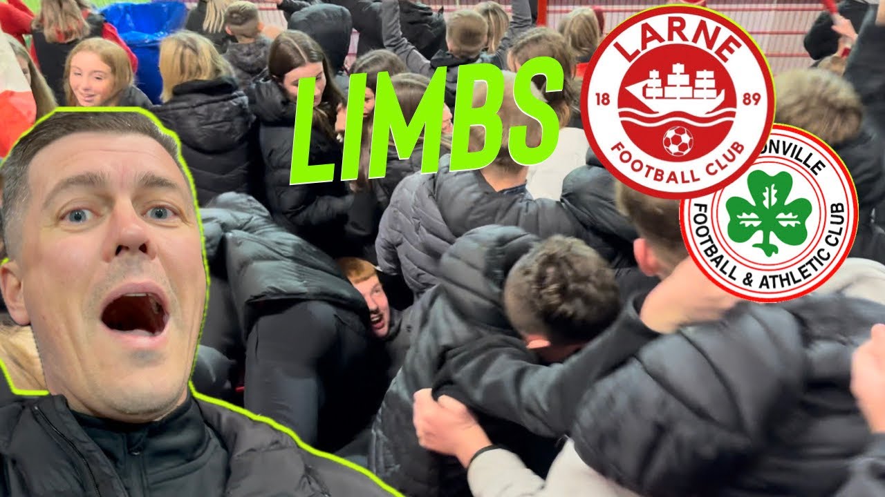 LARNE 2-1 CLIFTONVILLE | LARNE IMPRESSIVE ON AND OFF THE PITCH | IRISH LEAGUE VLOG